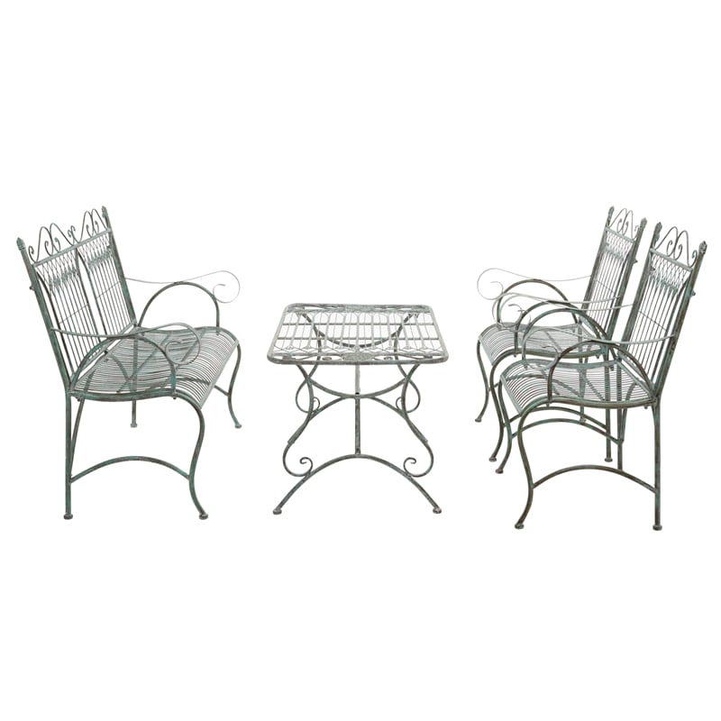 Safavieh Leah 4 Piece Iron Set  in Green