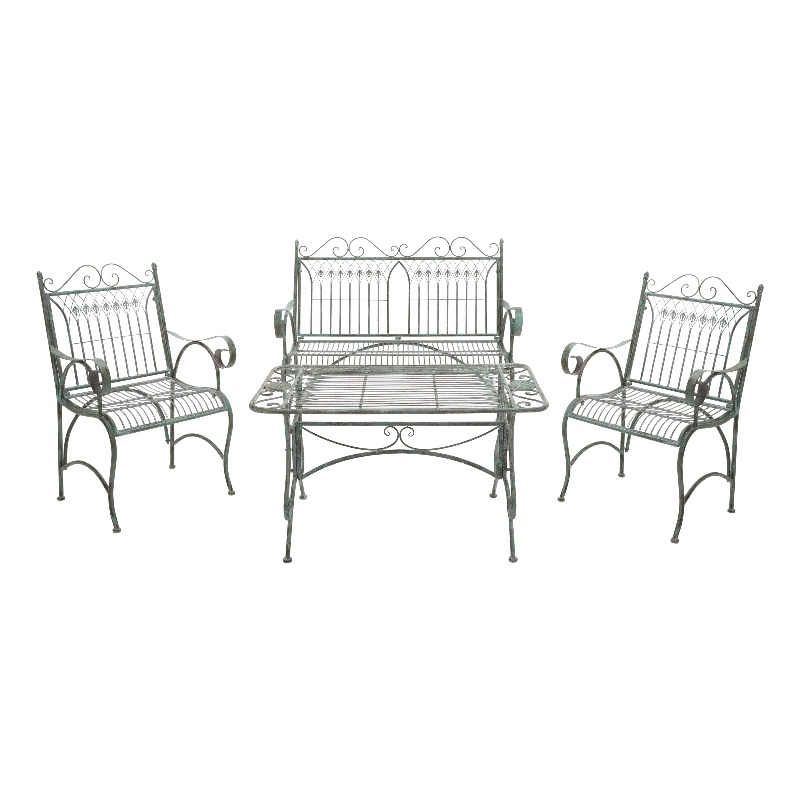 Safavieh Leah 4 Piece Iron Set  in Green