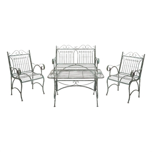 Safavieh Leah 4 Piece Iron Set  in Green