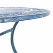 Safavieh Thessaly 5 Pc Iron Dining Set in Blue