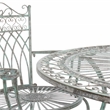 Safavieh Thessaly 5 Pc Iron Dining Set in Green