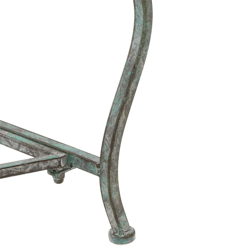 Safavieh Brielle Iron Bench in Green