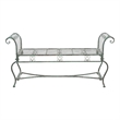 Safavieh Brielle Iron Bench in Green