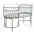 Safavieh Lara Kissing Iron Bench in Green