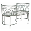 Safavieh Lara Kissing Iron Bench in Green