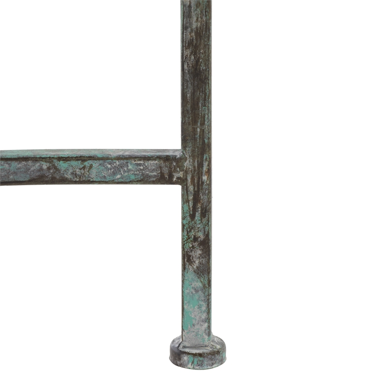 Safavieh Lara Kissing Iron Bench in Green