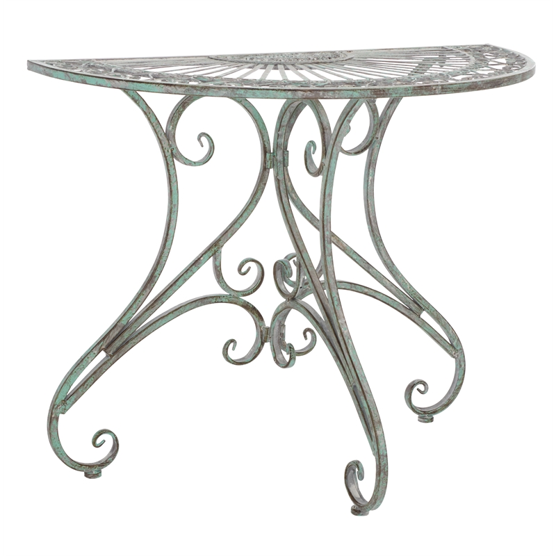 Safavieh Annalise Iron Accent Table in Green