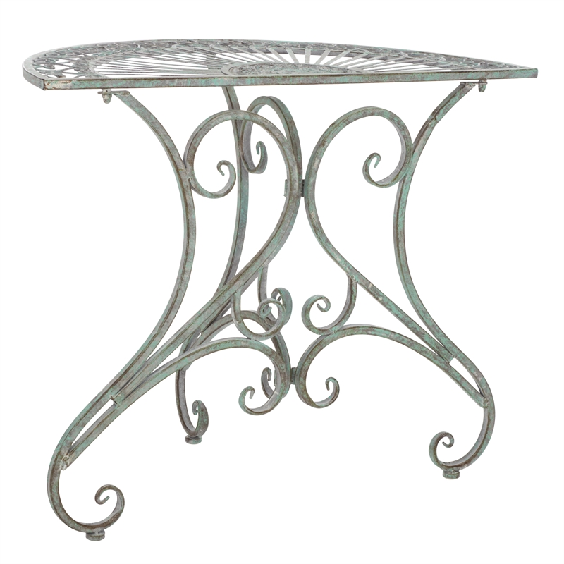 Safavieh Annalise Iron Accent Table in Green