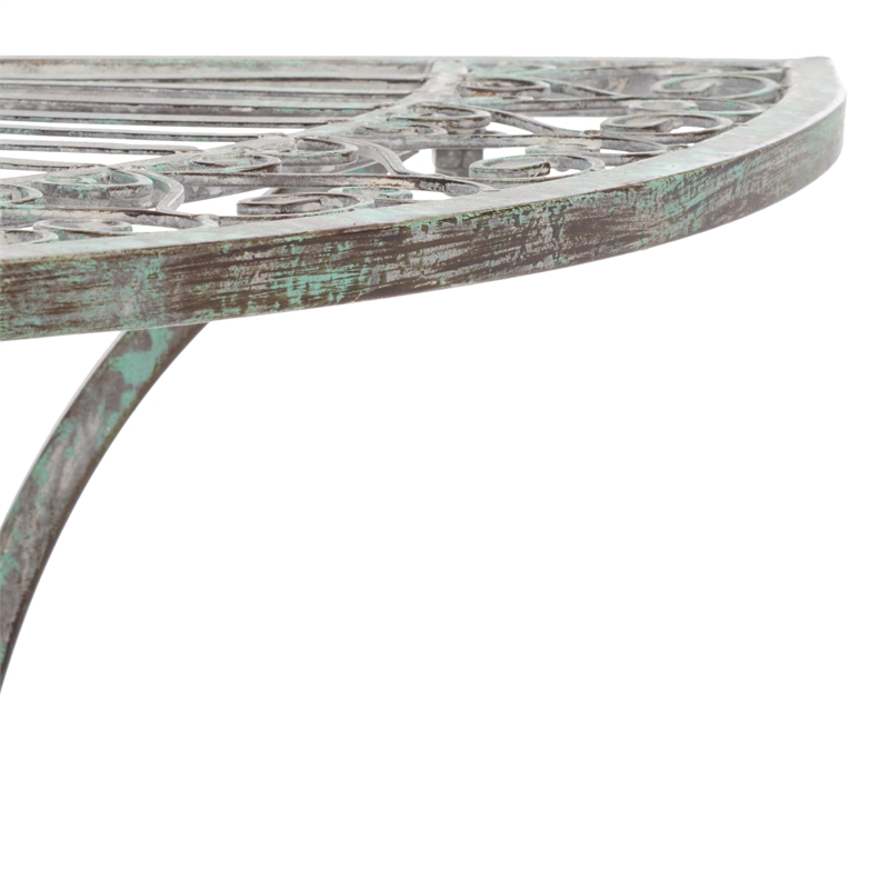Safavieh Annalise Iron Accent Table in Green