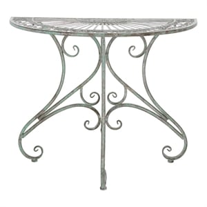 Safavieh Annalise Iron Accent Table in Green