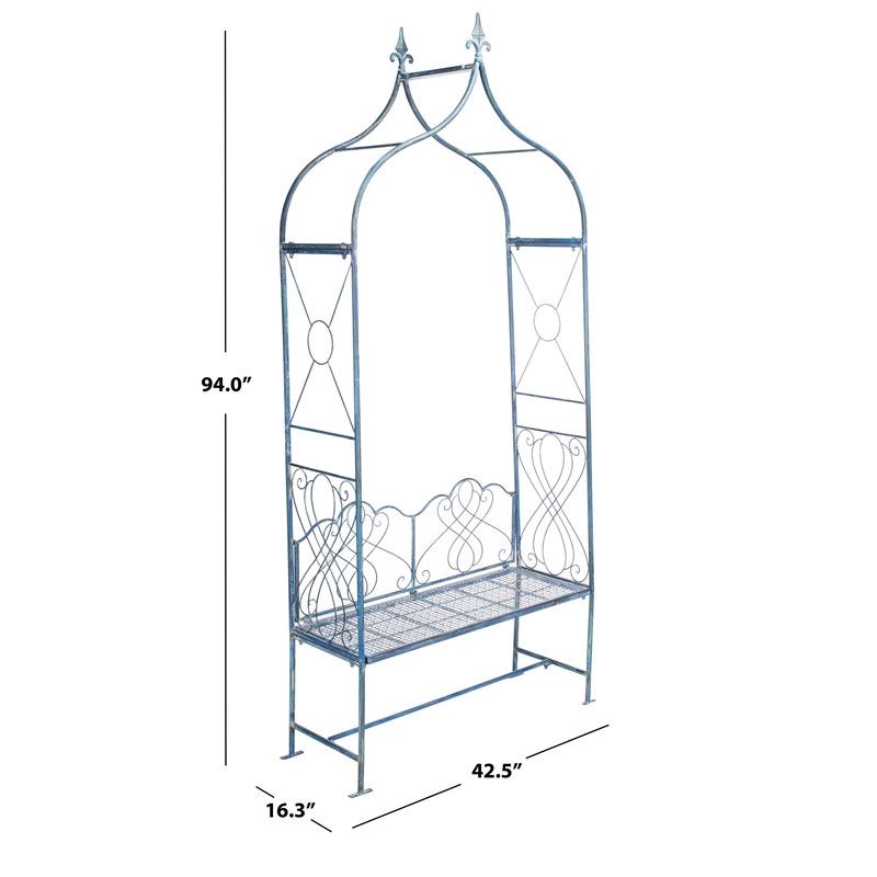 Safavieh Eloise Iron Arbor in Blue
