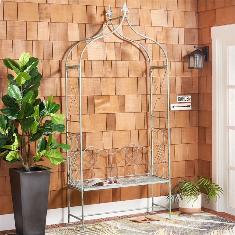Safavieh Eloise Iron Arbor in Green