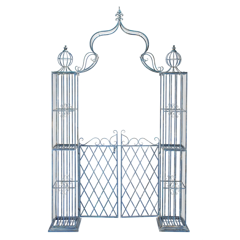 Safavieh Beatrix Iron Arbor in Blue