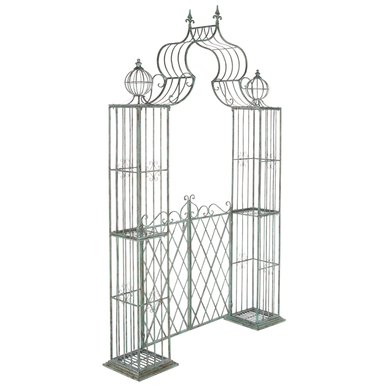 Safavieh Beatrix Iron Arbor in Green