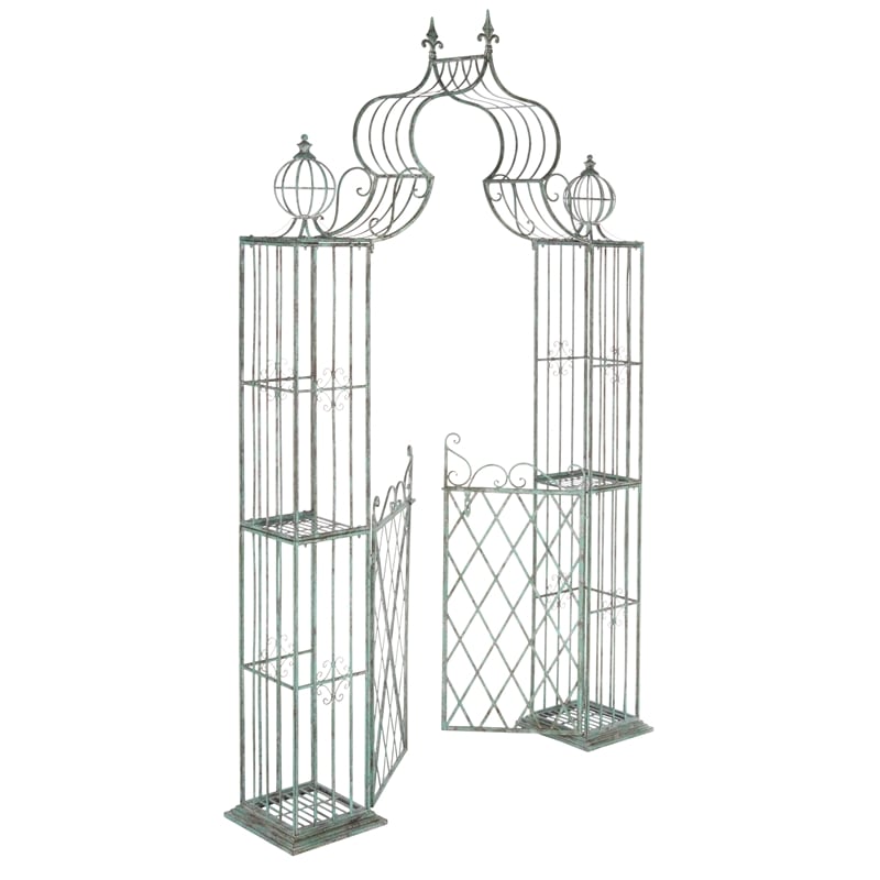 Safavieh Beatrix Iron Arbor in Green