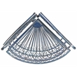 Safavieh Abarrane 4 Tier Iron Corner Shelf in Blue