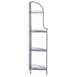 Safavieh Abarrane 4 Tier Iron Corner Shelf in Blue
