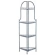 Safavieh Abarrane 4 Tier Iron Corner Shelf in Blue