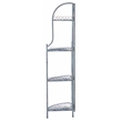 Safavieh Abarrane 4 Tier Iron Corner Shelf in Blue
