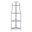 Safavieh Abarrane 4 Tier Iron Corner Shelf in Blue