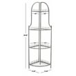 Safavieh Abarrane 4 Tier Iron Corner Shelf in Green