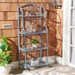 Safavieh Amaris 4 Iron Tier Shelf in Blue