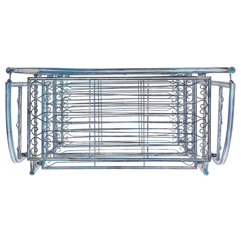 Safavieh Amaris 4 Iron Tier Shelf in Blue
