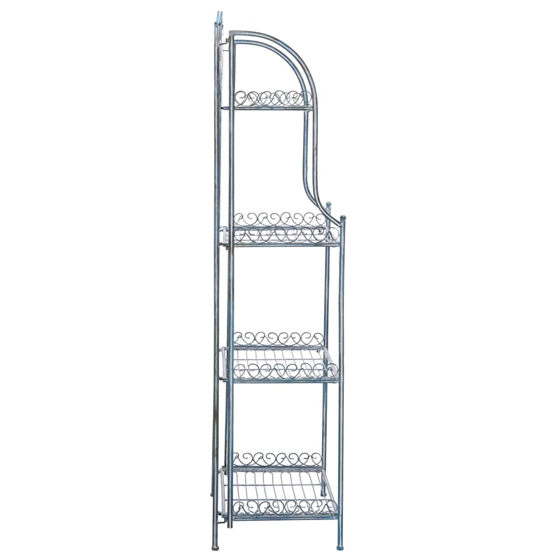 Safavieh Amaris 4 Iron Tier Shelf in Blue