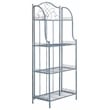 Safavieh Amaris 4 Iron Tier Shelf in Blue