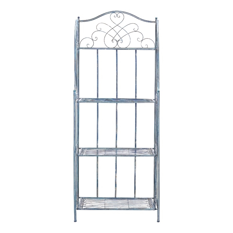 Safavieh Amaris 4 Iron Tier Shelf in Blue