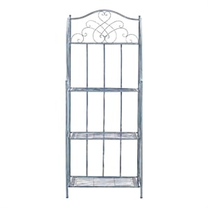 Safavieh Amaris 4 Iron Tier Shelf in Blue