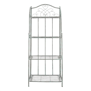Safavieh Amaris 4 Iron Tier Shelf in Green