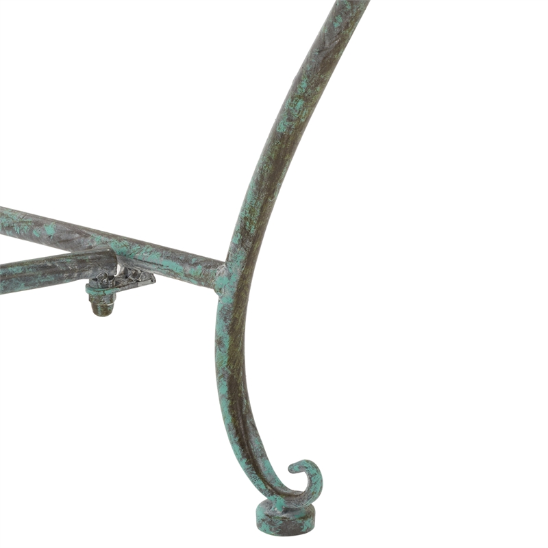 Safavieh Abner Iron Bench in Green