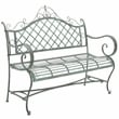 Safavieh Abner Iron Bench in Green