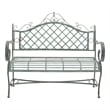 Safavieh Abner Iron Bench in Green