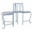 Safavieh Abia Tree Iron Bench in Blue