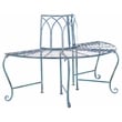Safavieh Abia Tree Iron Bench in Blue