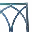 Safavieh Abia Tree Iron Bench in Blue