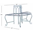 Safavieh Abia Tree Iron Bench in Blue