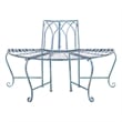 Safavieh Abia Tree Iron Bench in Blue