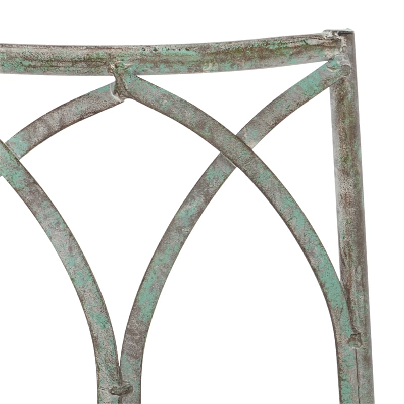 Safavieh Abia Tree Iron Bench in Green