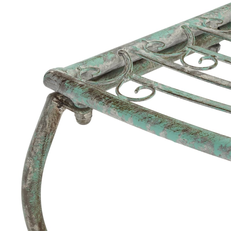 Safavieh Abia Tree Iron Bench in Green