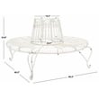 Safavieh Ally Darling Tree Iron Bench in White
