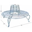 Safavieh Ally Darling Tree Iron Bench in Blue