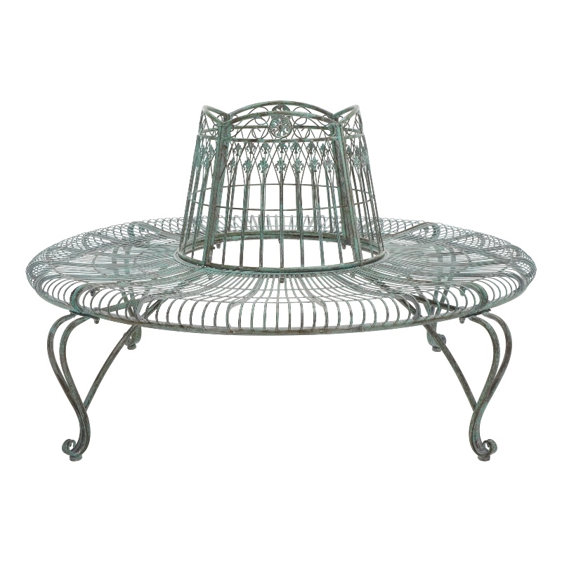 Safavieh Ally Darling Tree Iron Bench in Green