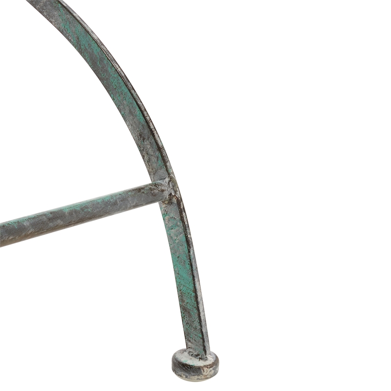 Safavieh Belen Iron Bistro Set in Green