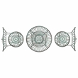 Safavieh Belen Iron Bistro Set in Green