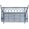 Safavieh Ressi Iron Rock Bench in Blue