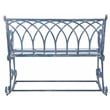 Safavieh Ressi Iron Rock Bench in Blue