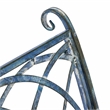 Safavieh Ressi Iron Rock Bench in Blue
